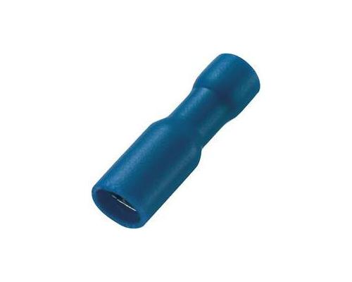 Cosses douille Ø4mm bleu femelle les 10 Cosses douille Ø4mm bleu femelle les 10