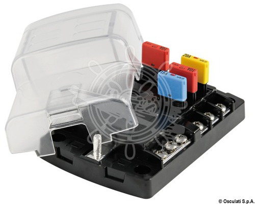 OSCULATI Boite porte-fusible rearmable 6 emplacements OSCULATI Boite porte-fusible rearmable 6 emplacements
