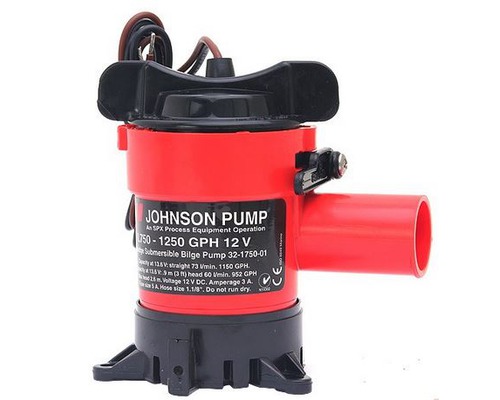 JOHNSON Pompe de cale L750 73L/min 12V Johnson Pump JOHNSON Pompe de cale L750 73L/min 12V Johnson Pump