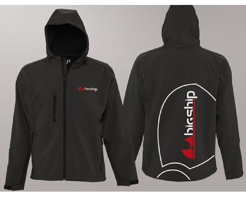 BIGSHIP Softshell veste homme à capuche L BigShip BIGSHIP Softshell veste homme à capuche L BigShip