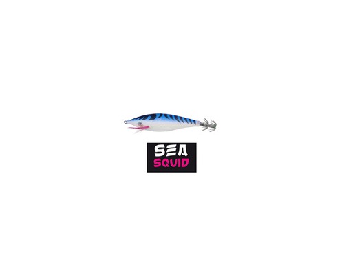 FLASHMER Turlutte sea squid calmarette 100mm tissu bleu Flashmer FLASHMER Turlutte sea squid calmarette 100mm tissu bleu Flashmer