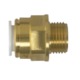 JOHN GUEST Union simple mâle 1/2 X Ø15mm laiton DZR JOHN GUEST