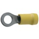Cosses oeillet Ø10mm jaune les 10