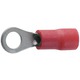 Cosses oeillet Ø4mm rouge les 10