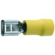Cosses plate 6.3mm jaune femelle les 10