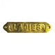 Plaque laiton : ladies Topoplastic