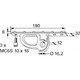 SELDEN Ferrure de bôme T32 x180 Selden