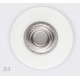YKK SNAD flexible mâle blanc Ø25 les 4 YKK