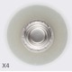 YKK SNAD flexible mâle transparent Ø25 les 4 YKK