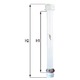 NUOVA RADE Pied de table blanc Ø60mm – 53cm Nuova Rade