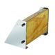 BIGSHIP Chaise fixe fixation horizontale inox - Bois Osculati
