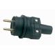 Fiche 230V mâle caoutchouc Euromarine