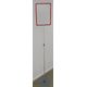 BIGSHIP Porte visuel télescopique cadre A3 rouge BigShip