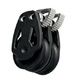 SELDEN Poulie dbl plat-pont +bloqueur Ø60mm horaire Selden