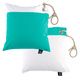 MARINE BUSINESS Lot de 2 coussins waterproof acqua/blanc Marine Business