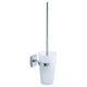 TESA Klaam ensemble mural brosse WC, métal chromé, carré Tesa