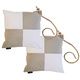 MARINE BUSINESS Lot de 2 coussins WATERPROOF GRIS/BLANC Marine Business