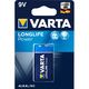 VARTA Pile alcaline 9 V 6LR61 Longlife Power - En blister Varta