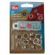 PRYM Œillets Ø11mm chromé + outils (les 15)