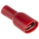 Cosse plate femelle isolée 6.3 mm -0.5 à 1.5mm² Rouge par 10 NAVEO