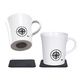 SILWY Tasses aimantés en porcelaine avec anse motif WANDERLU SILWY