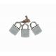 IFAM Cadenas chromés M-30 mêmes clés les 3 Ifam