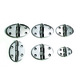 OSCULATI Charnière inox ovale Osculati