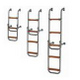 TREM Echelle inox marche en teck Trem