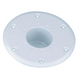 Embase encastrable pour pied de table - blanc Trem