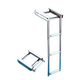TREM Echelle téléscopique inox 4 marches Trem
