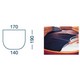 MARINE BUSINESS Drap housse Lg 190 x 140/170 cm - bleu Marine Business