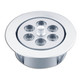 TREM Plafonnier Inox à 6 Leds blanches orientable Trem