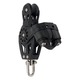 SELDEN Poulie violon à billes à émerillon avec taquet Ø40mm Selden