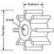JABSCO Turbine Ø51 mm ep 22mm 17486-0001 Jabsco