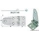 BIGSHIP Charnière inox 95x39mm BigShip