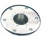 Embase encastrable pour pied de table - aluminium Trem